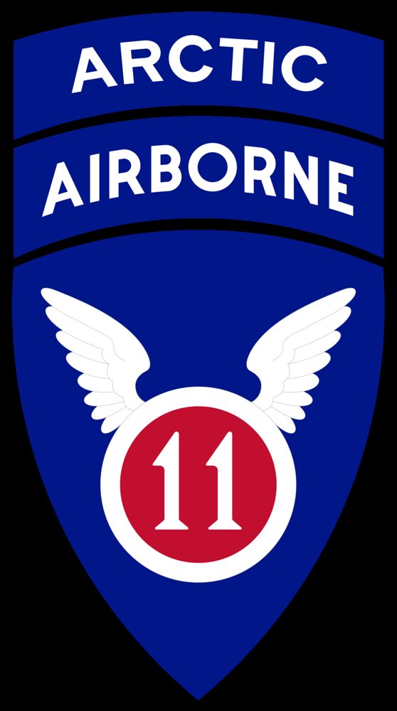 The official insignia for the 11th Airborne Division. The Army will re-designate U.S. Army Alaska and two Alaska-based brigade combat teams 