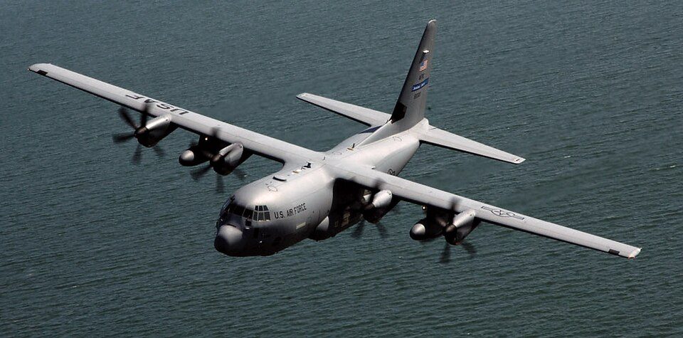 A WC-130J Hercules from the 53rd Weather Reconnaissance Squadron Hurricane Hunters flies a mission. The Air Force Reserve squadron is part o