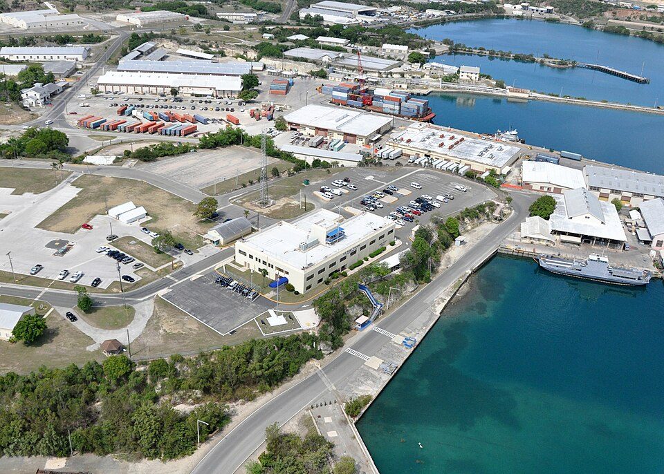 GUANTANAMO BAY, Cuba (May 6, 2010) An aerial view of Bulkeley Hall at Naval Station Guantanamo Bay, Cuba. Bulkeley Hall is the naval station